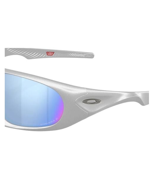 Oakley Blue Geometric-Frame Sunglasses