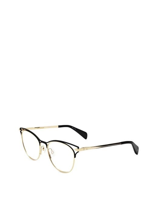 Rag & Bone White Round-Frame Glasses