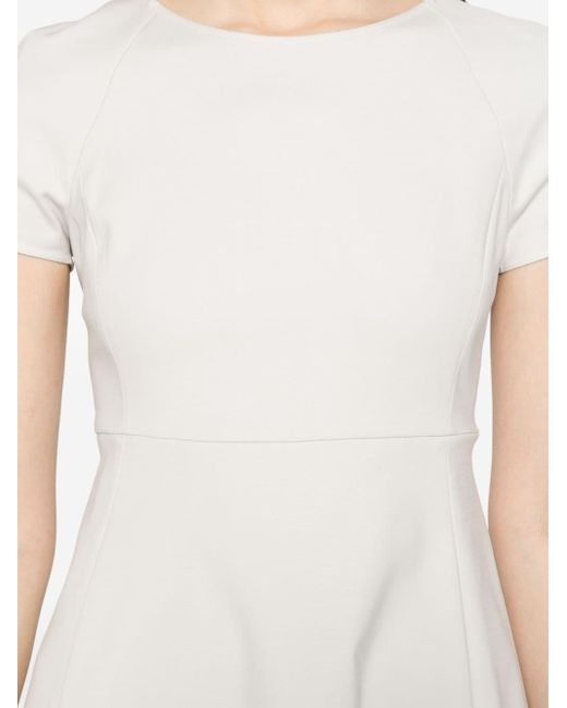 Emporio Armani Mini-jurk Met Stiksel in het White