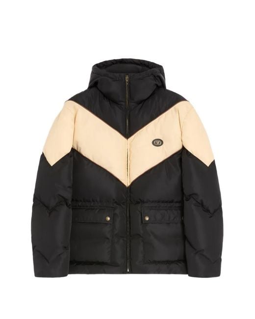 Valentino Garavani Black Hooded Jacket for men