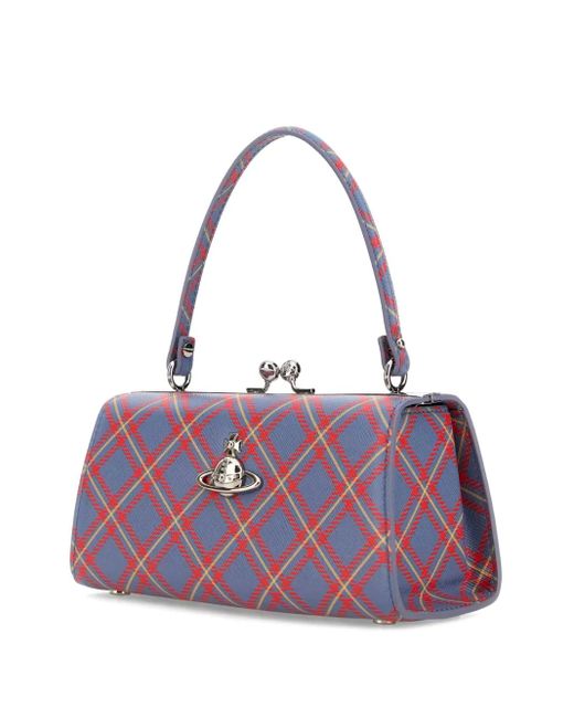Vivienne Westwood Extra Large Doll Frame Tote Bag in Purple