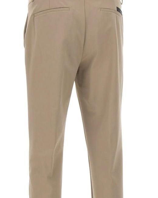 Chino Con Logo E Risvolti di Rrd in Natural da Uomo