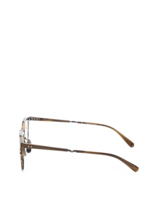 Garrett Leight Brown Wright C Round-Frame Glasses