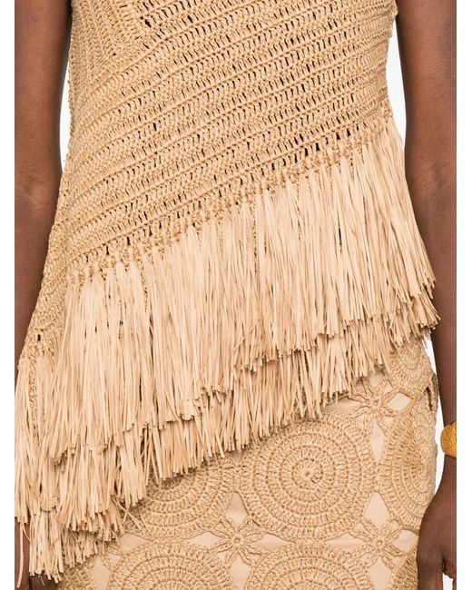 Simon Miller Natural Beja Crochet Sleeveless Top