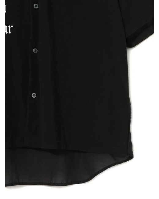 Undercover Black Slogan-Print Shirt for men