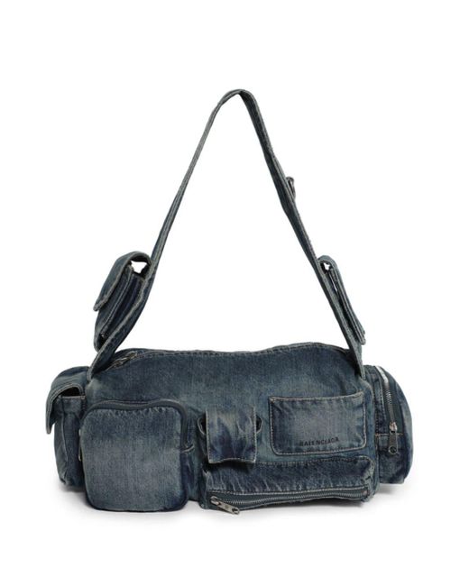 【機能的☆】バレンシアガ メンズ ショルダーバッグ Superbusy メンズ Balenciaga Superbusy ショルダーバッグ S ブルー | Lyst