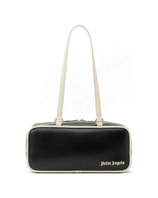 Palm Angels Black Logo Shoulder Bag
