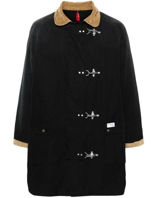 Fay Black 4 Ganci Coat for men