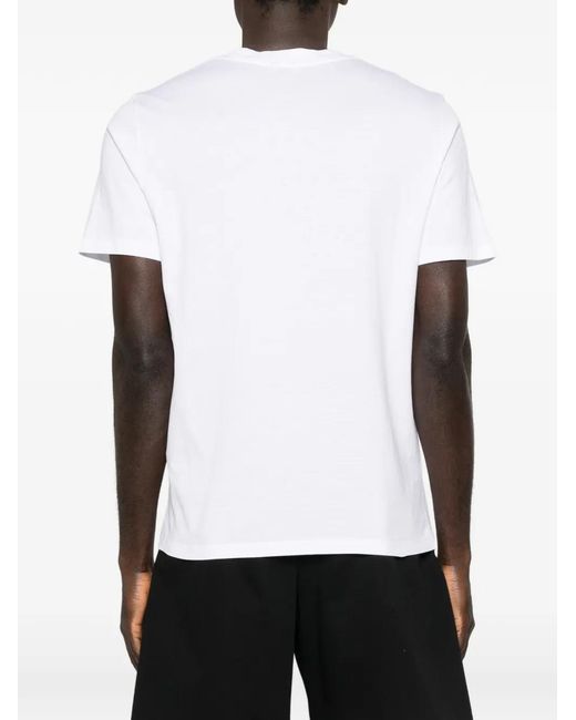 Jacob Cohen White Cotton T-Shirt for men