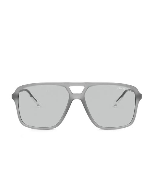 ARMANI EXCHANGE Gray Square-Frame Sunglasses for men