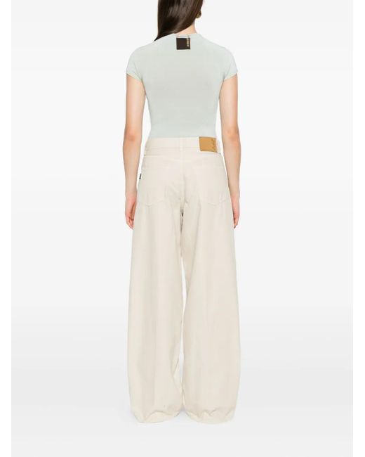 Jeans Con Cinque Tasche di Haikure in White