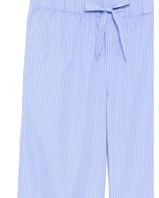Tekla Blue Poplin Pants for men