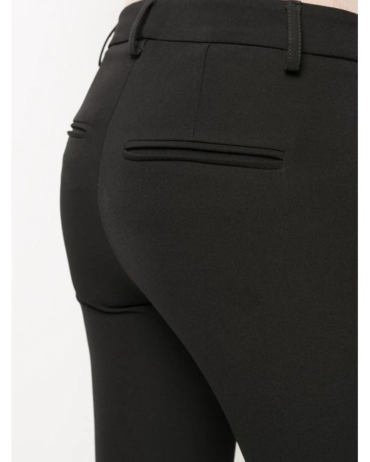 Blanca Vita Black Cropped Tailored Trousers