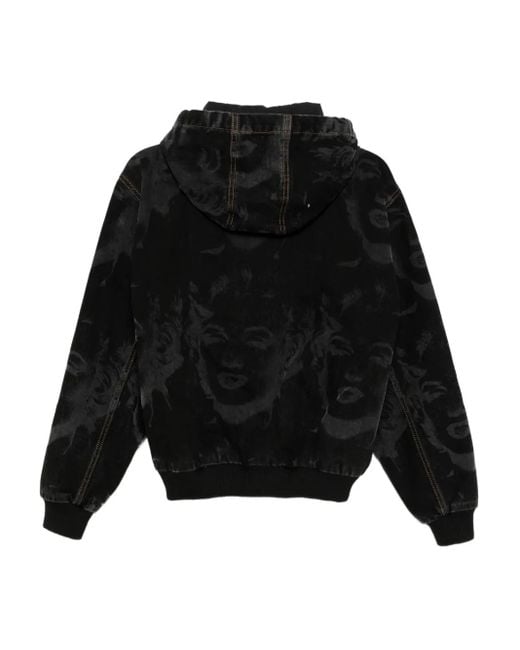VAQUERA Black Printed Hooded Jacket