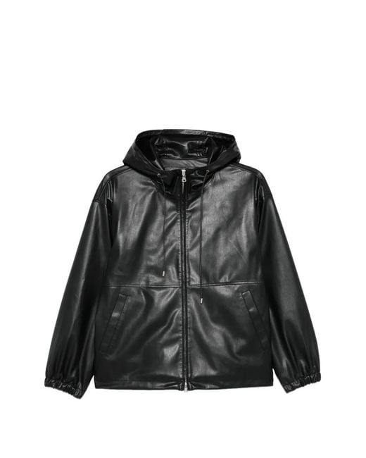DUNST Black Hooded Zip Jacket