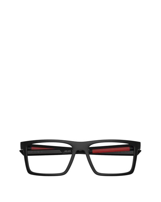 Prada Linea Rossa Eckige Brille in Black für Herren