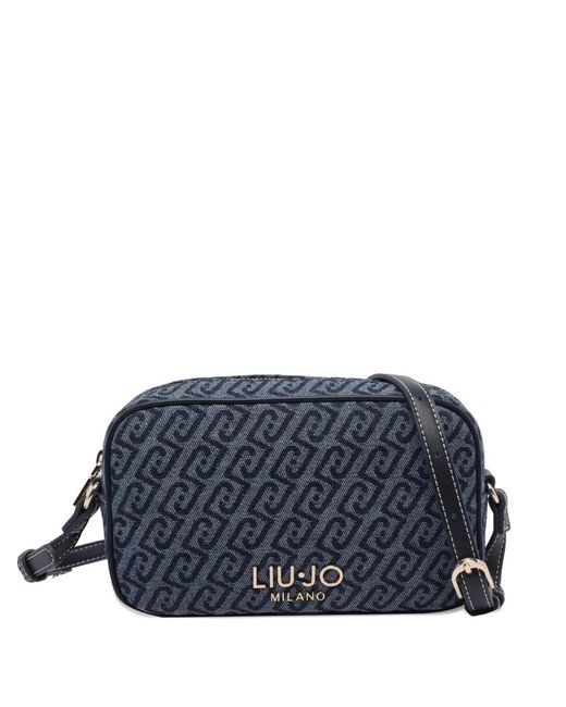 Liu Jo Blue Logo Zip Cross Body Bag