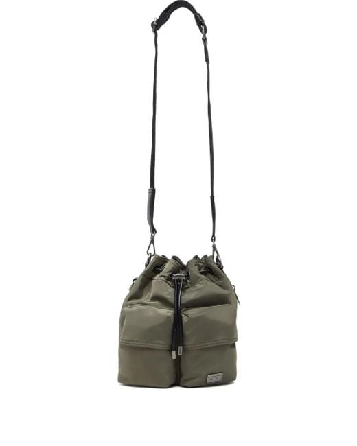 DIESEL ドローストリング バケットバッグ Green