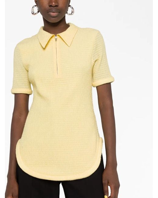 Jil Sander Yellow Polo Shirts