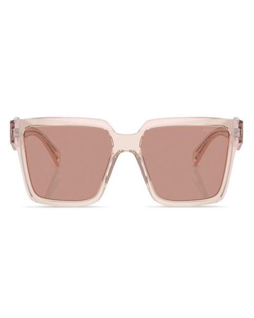 Prada Pink Square-Frame Sunglasses