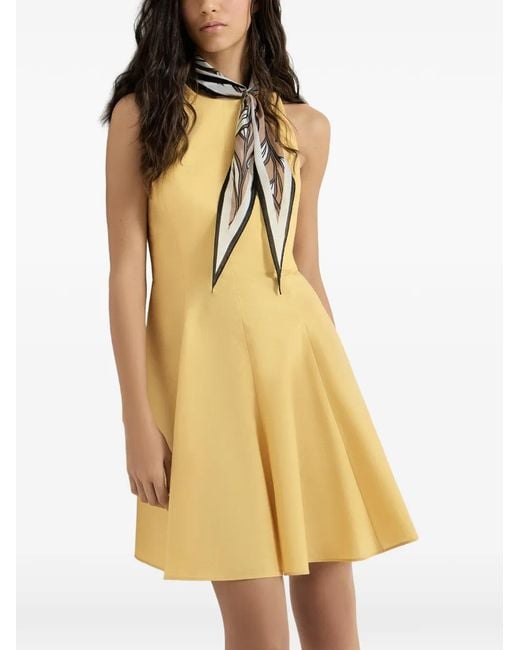 Brunello Cucinelli White Techno Cotton Poplin Mini Dress