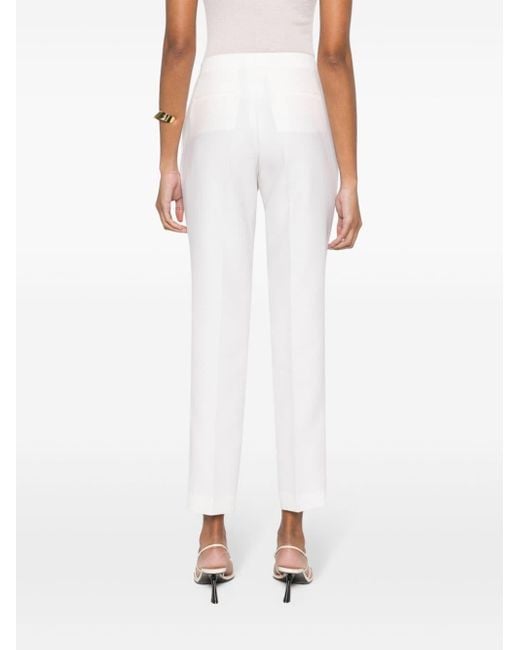 Fabiana Filippi White Slim-fit Tailored Trousers