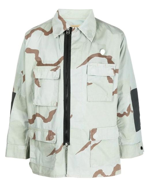 OAMC Gray Re:Work Bdu Shirt Jacket for men