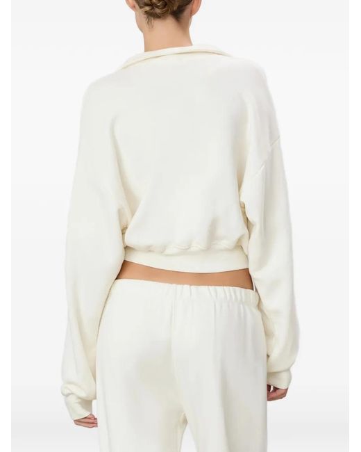 ÉTERNE Cropped Sweater in het White