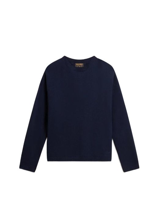 Woolrich Blue Crew-Neck Sweater