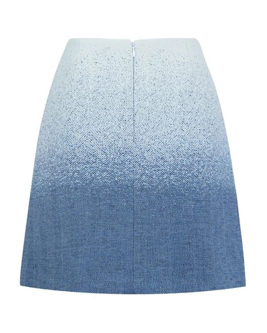 Ports 1961 Blue Gradient-Effect A-Line Skirt
