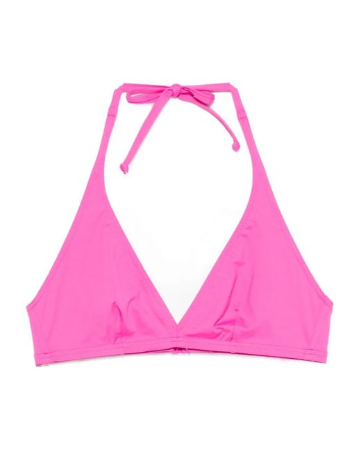 Top de bikini con cuello halter Mc2 Saint Barth de color Pink