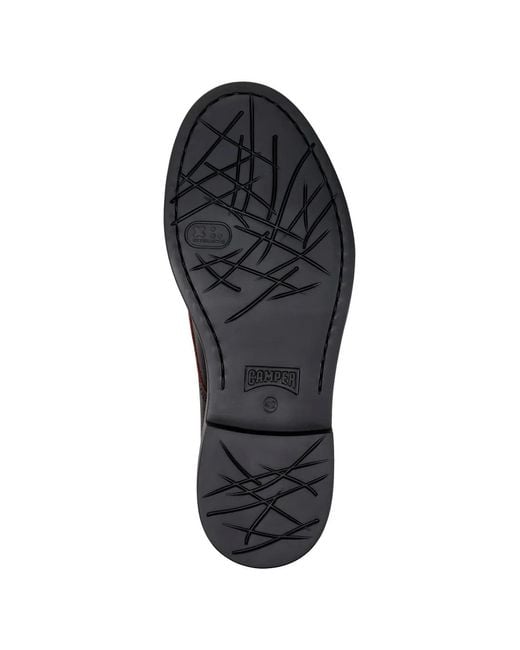 Camper Black Derbies Dean En Cuir À Lacets for men
