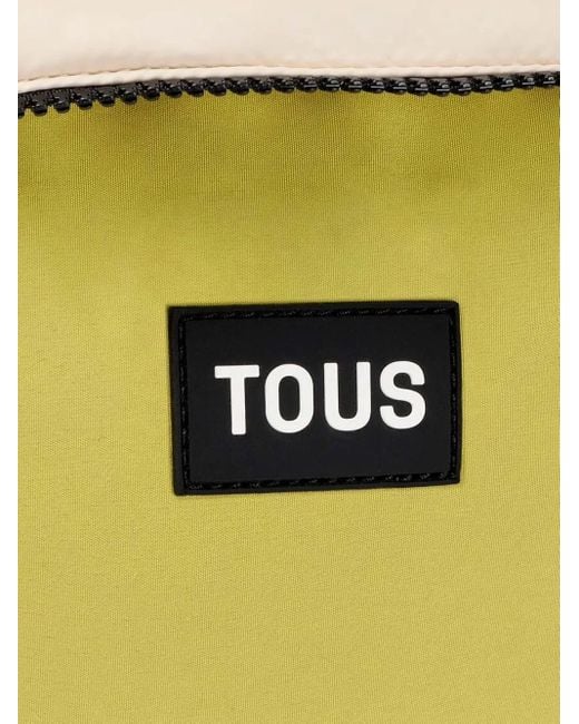 Borsa A Tracolla Con Applicazione Logo di Tous in Yellow