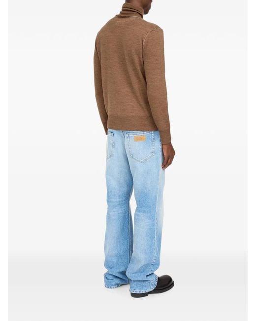 Pull À Patch Logo MM6 by Maison Margiela pour homme en coloris Brown