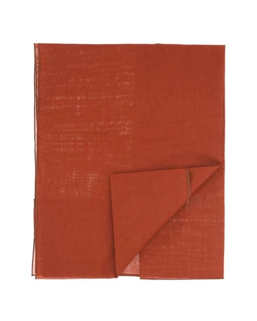 ANDAMANE Brown Semi-Sheer Scarf