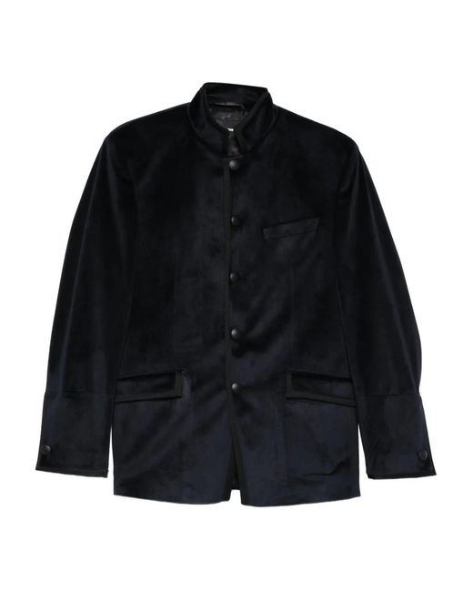 Karl Lagerfeld Black Glory Button-Fastening Jacket for men
