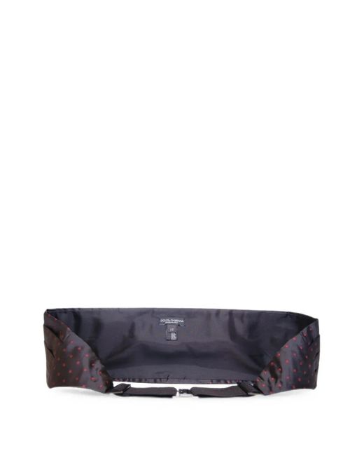 Dolce & Gabbana Purple Polka-Dot Pleated Cummerbund for men
