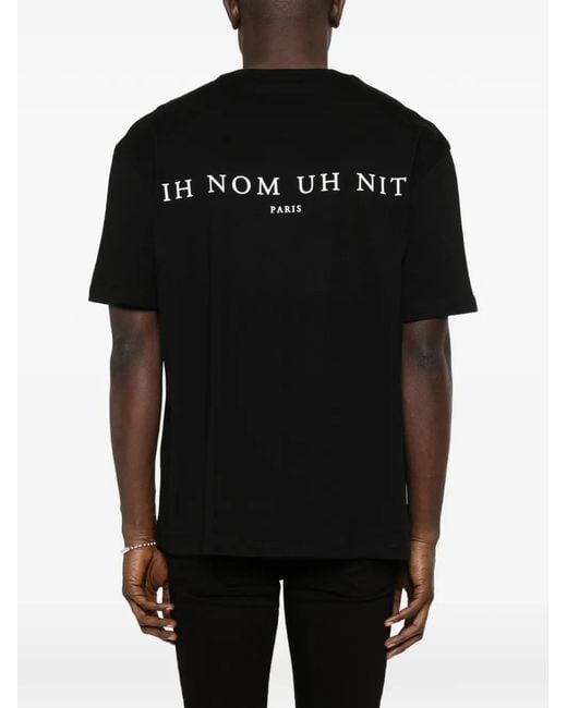 Ih Nom Uh Nit Black Graphic T-Shirt for men