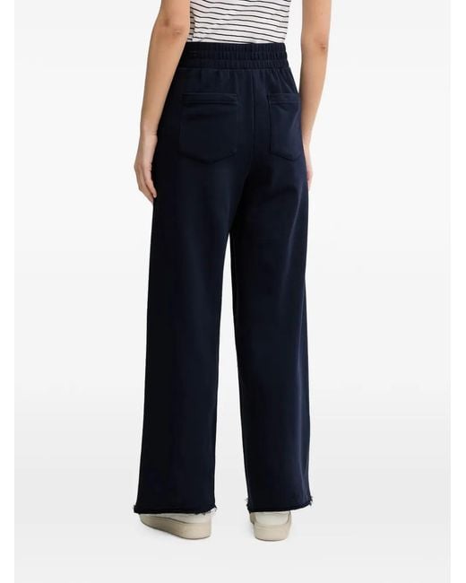 Benetton Blue Pantalon De Jogging À Taille Élastiquée Et Bords Francs