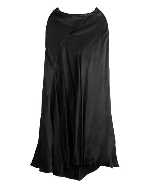 The Row Black Luce Asymmetric Skirt