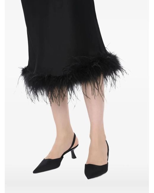 Blumarine フェザートリム スカート Black