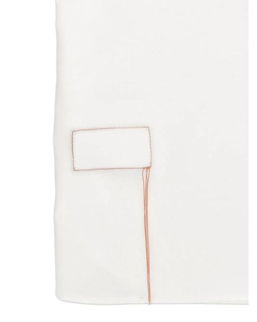Fortela White Button Cotton Shirt for men