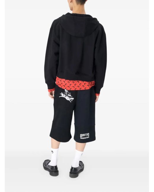 MARINE SERRE Black Ms Sport Zipped Hoodie