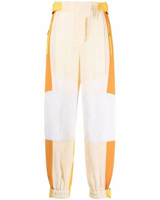 Stella McCartney Multicolor Lacey Patchwork-design Tapered Trousers