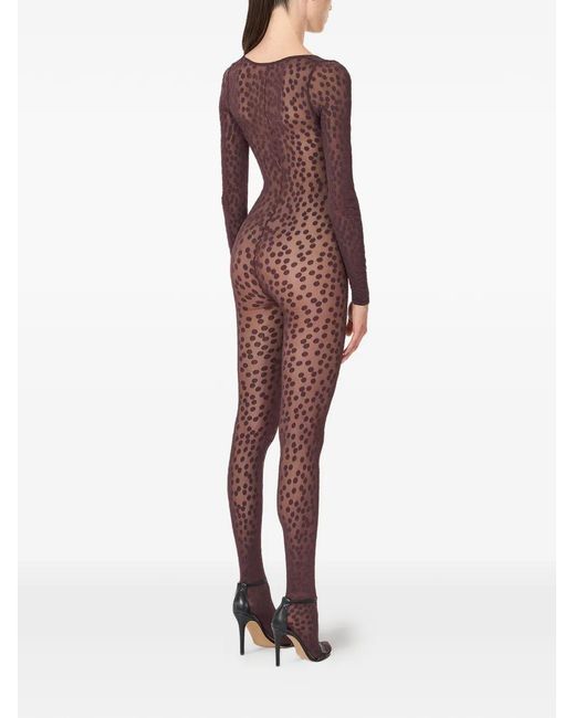 Wolford Red Dots-Pattern Catsuit