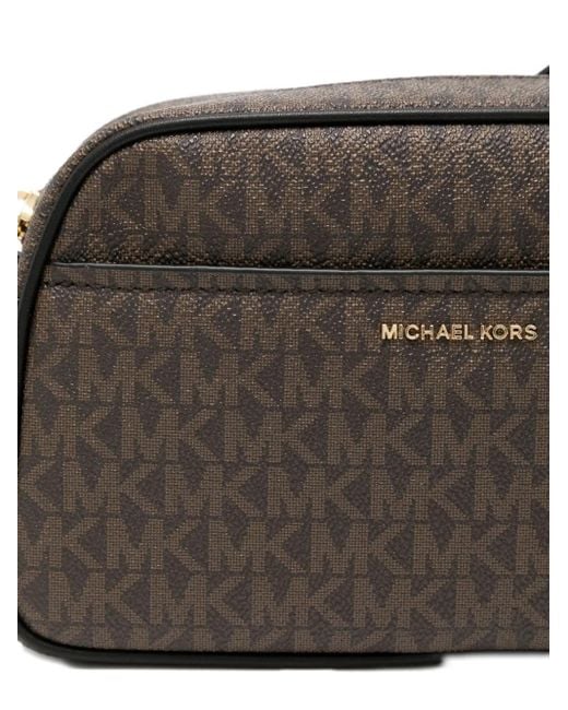 Michael Kors Brown Small Jet Set Crossbody Bag