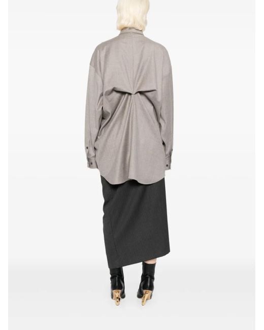 Moohong Geplooide Blouse in het Gray