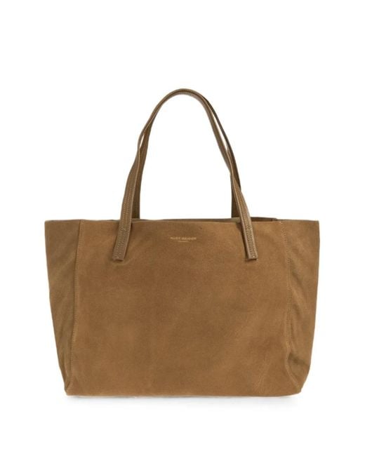 Kurt Geiger Brown Large Suede Tote Bag