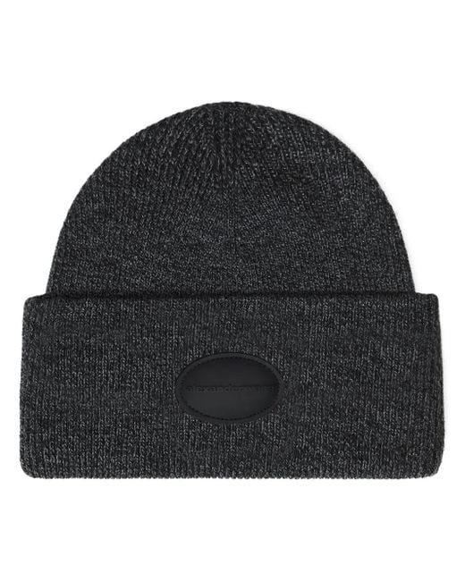 Bonnet À Patch Logo Alexander Wang en coloris Black