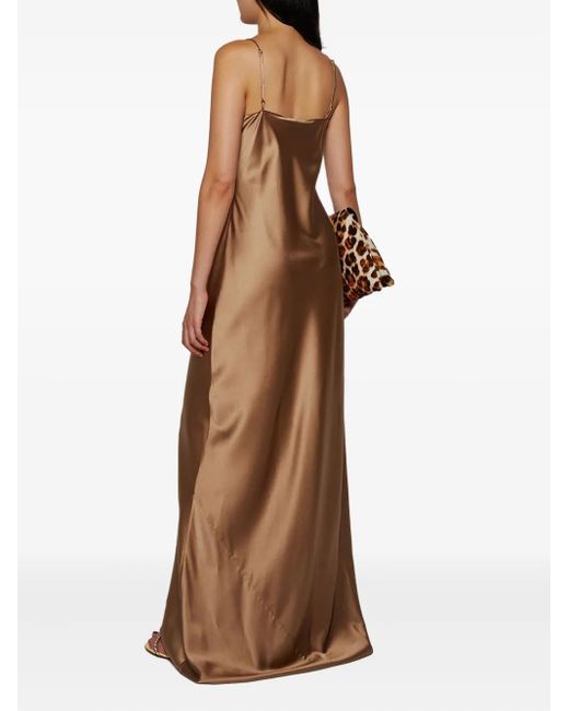 ÉTERNE Natural Slip Maxi Dress
